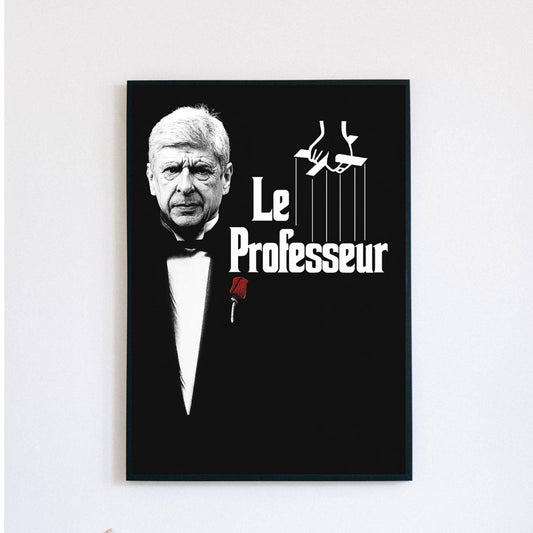 Arsenal - Arsene Wenger - the godfather - print painting AFC Gunners Henry, Saka, Ødegaard, Rice, Wright | Emirates Stadium